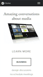 Mobile Screenshot of bw.voicethread.com